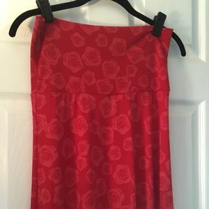 Lularoe maxi skirt red - xs